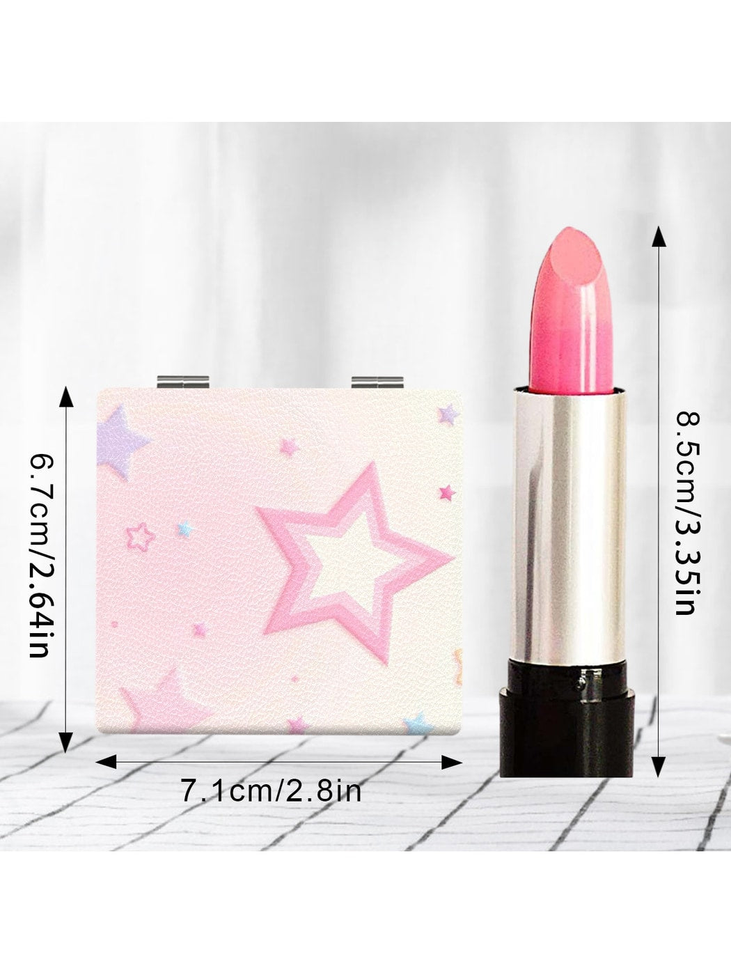 Mirroray - Pastel Print Portable Folding Makeup Mirror