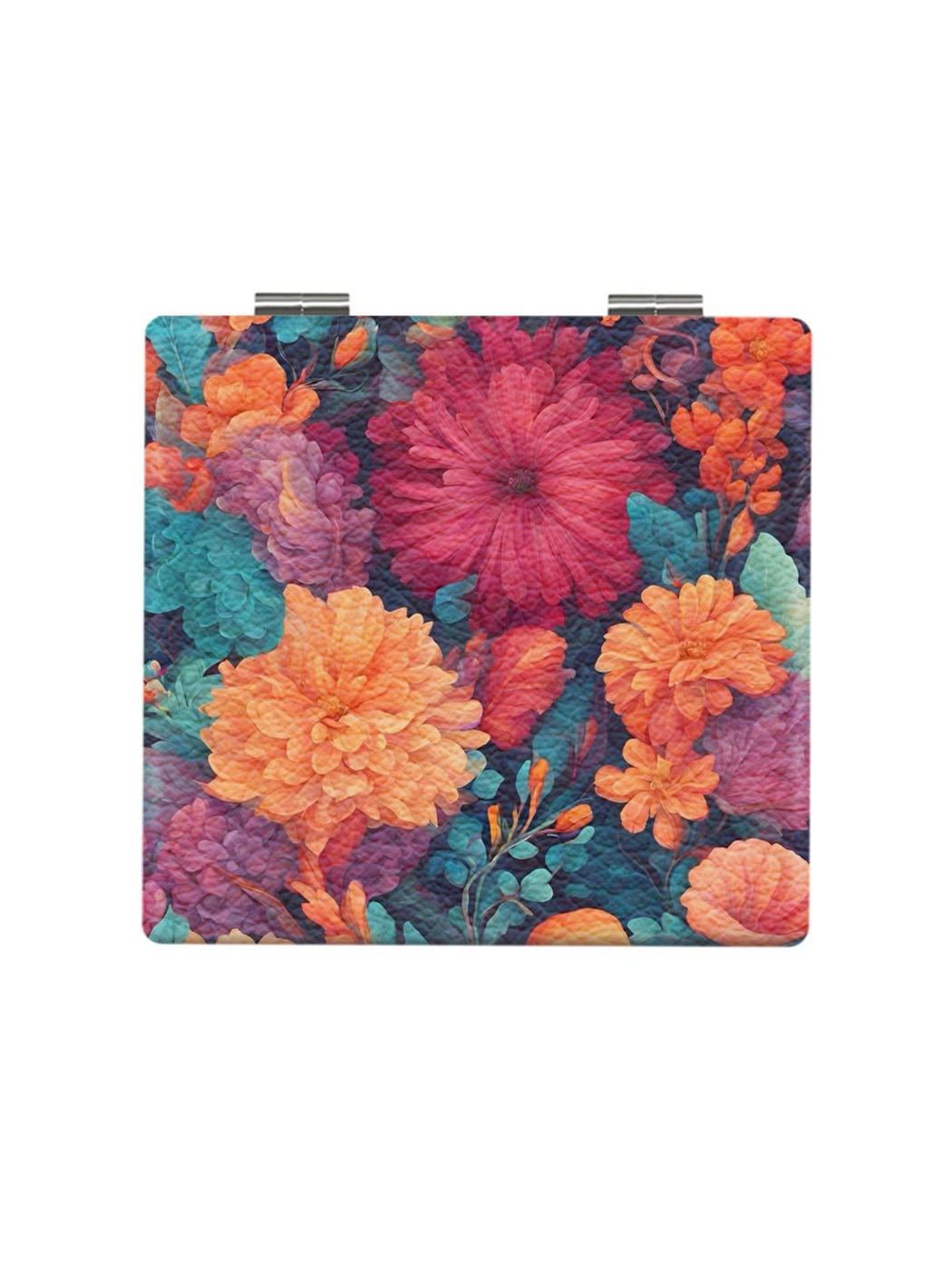 Mirroray - Floral Print Foldable Touch-Up Mirror