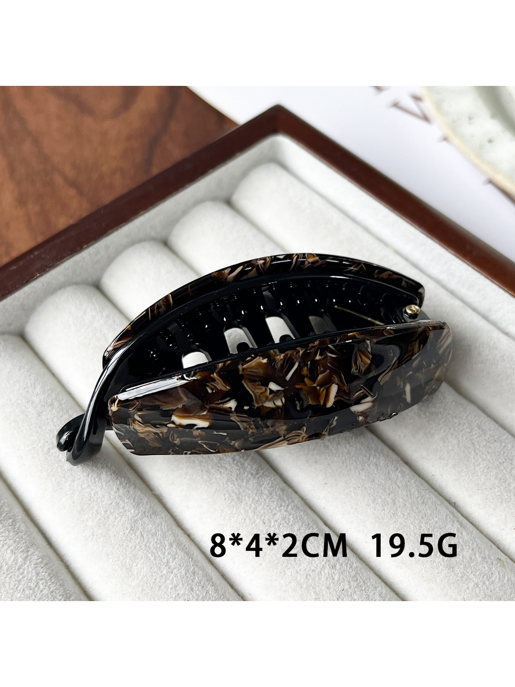 Beau - Curved Tortoiseshell Pattern Acetate Banana Clip