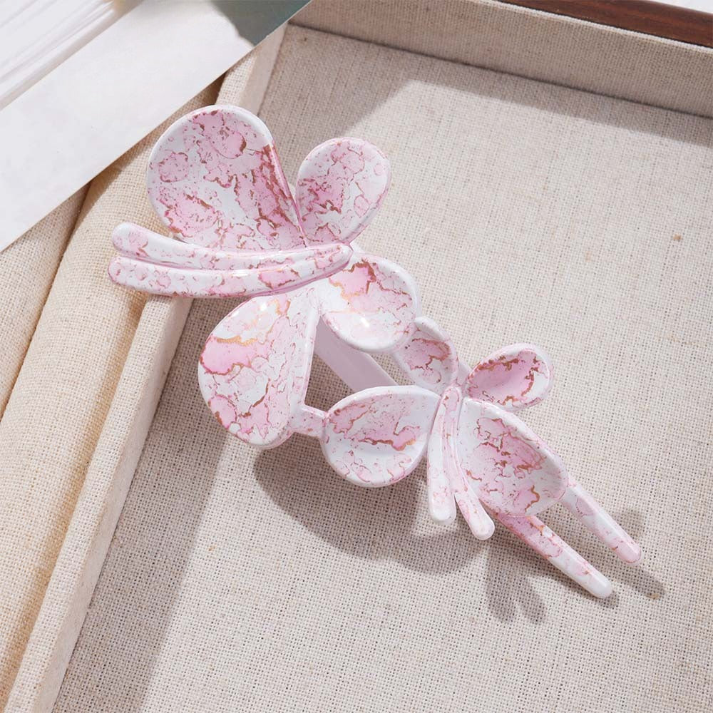 Beau - Marble Patterned Elegant Hair Clip