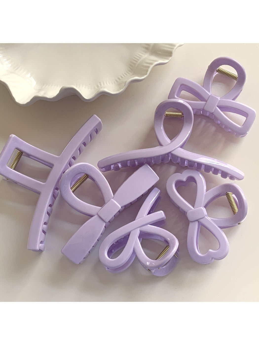 Beau - Adorable Purple Hair Claw Clip