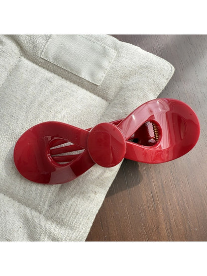 Beau - Vintage Flat Bow Hair Claw Clip