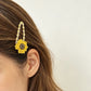 Beau - Sparkly Sunflower and Bear Hair Clip