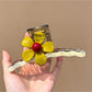Beau - Sweet Floral Wave Shape Hair Styling Claw Clip