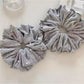 Gifty - Elegant Minimalist Gray Scrunchie