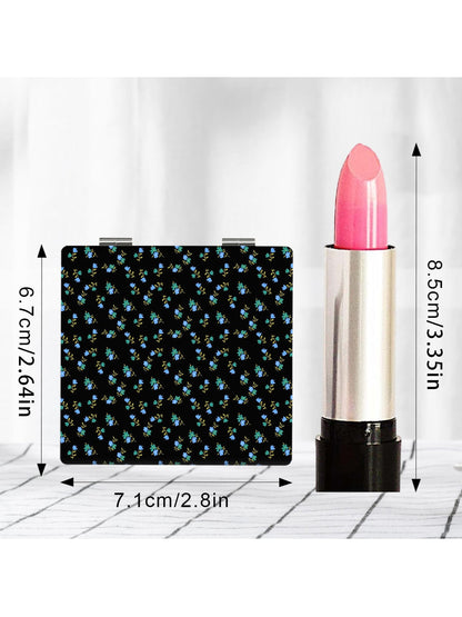 Mirroray - Floral Pattern Folding Glass Makeup Mirror