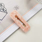 Beau - Glossy Teardrop Shaped Openwork Hair Clip