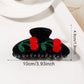 Beau - Half Round Cherry Hair Claw Clip