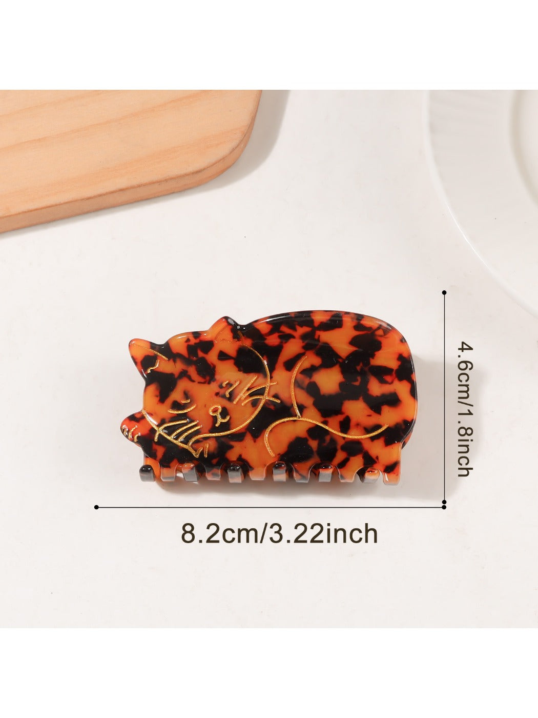 Beau - Adorable Cat Shaped Hair Claw Clip
