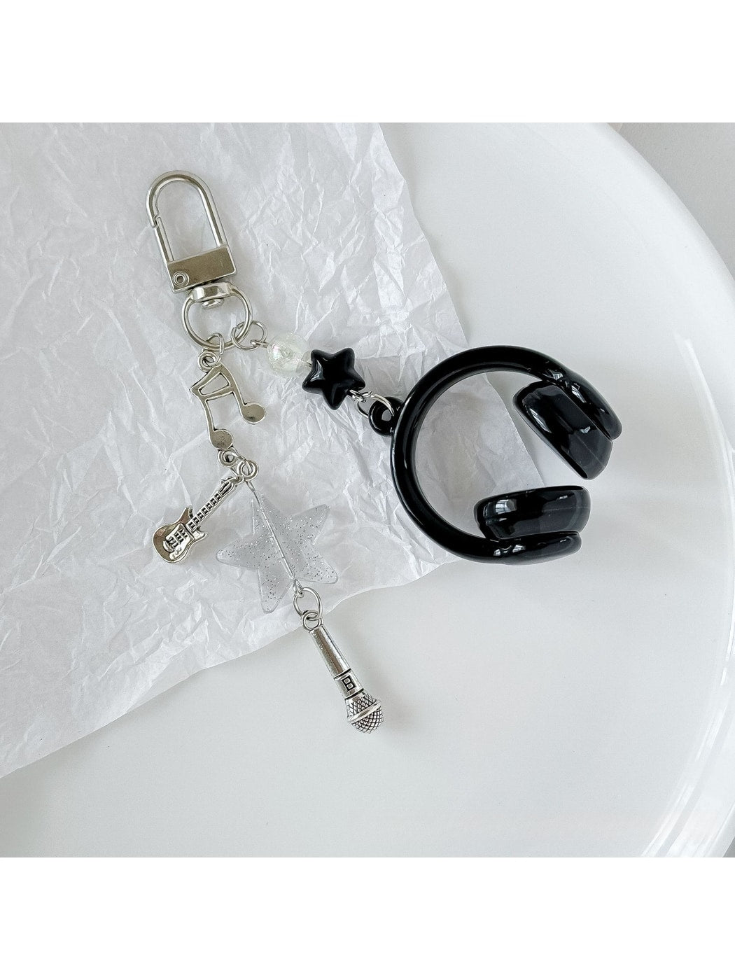 Keypus - Star Accent Headphone Bag Pendant Keychain