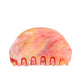 Beau - Half Round Marble Print Plastic Claw Clip