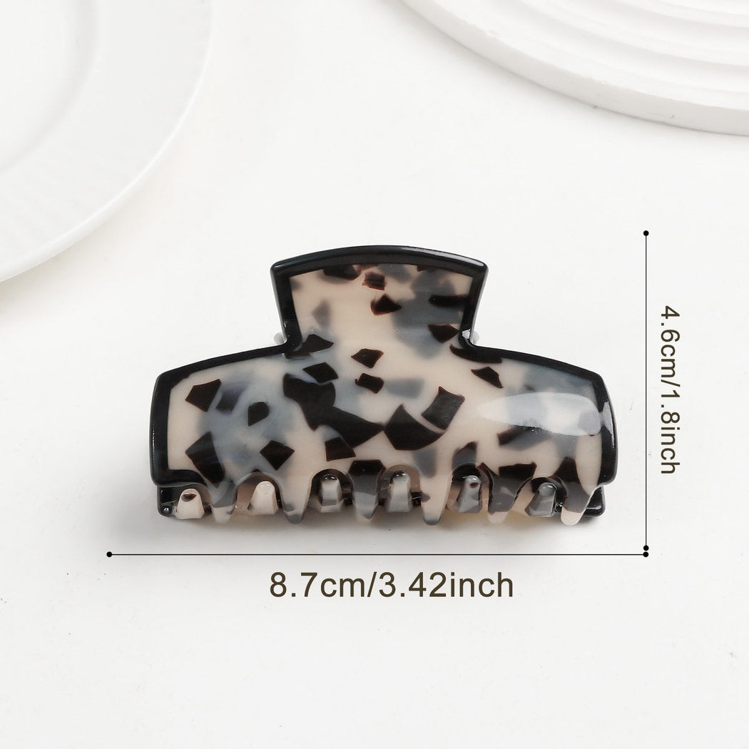 Beau - Retro Mottled Pattern Claw Clip