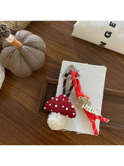 Keypus - Red Lanyard Cartoon Bag Charm