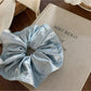 Gifty - Textured Solid Color Satin Scrunchie