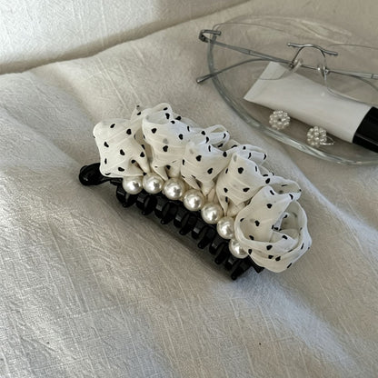 Beau - Layered Polka Dot Statement Banana Clip
