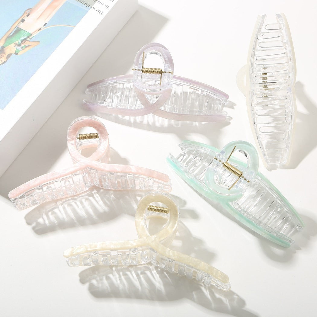 Beau - Cloud Shape Acetate Alloy Hair Claw Clip