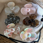 Beau - Floral Textured Acetate Board Claw Clip