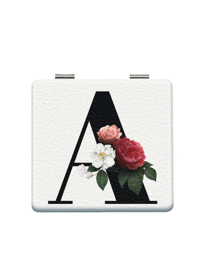 Mirroray - English Letter Floral Folding Makeup Mirror