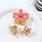 Beau - Flower Petal Alloy Resin Claw Hair Clip