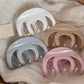 Beau refined smooth surface hair clip in matte black, close-up view