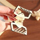 Beau - Heart Cutout Square Hair Claw Clip