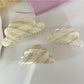 Beau - Striped Cloud-Shaped Hair Clip