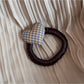 Gifty - Polyester Heart Detail Decorative Elastic Hair Tie