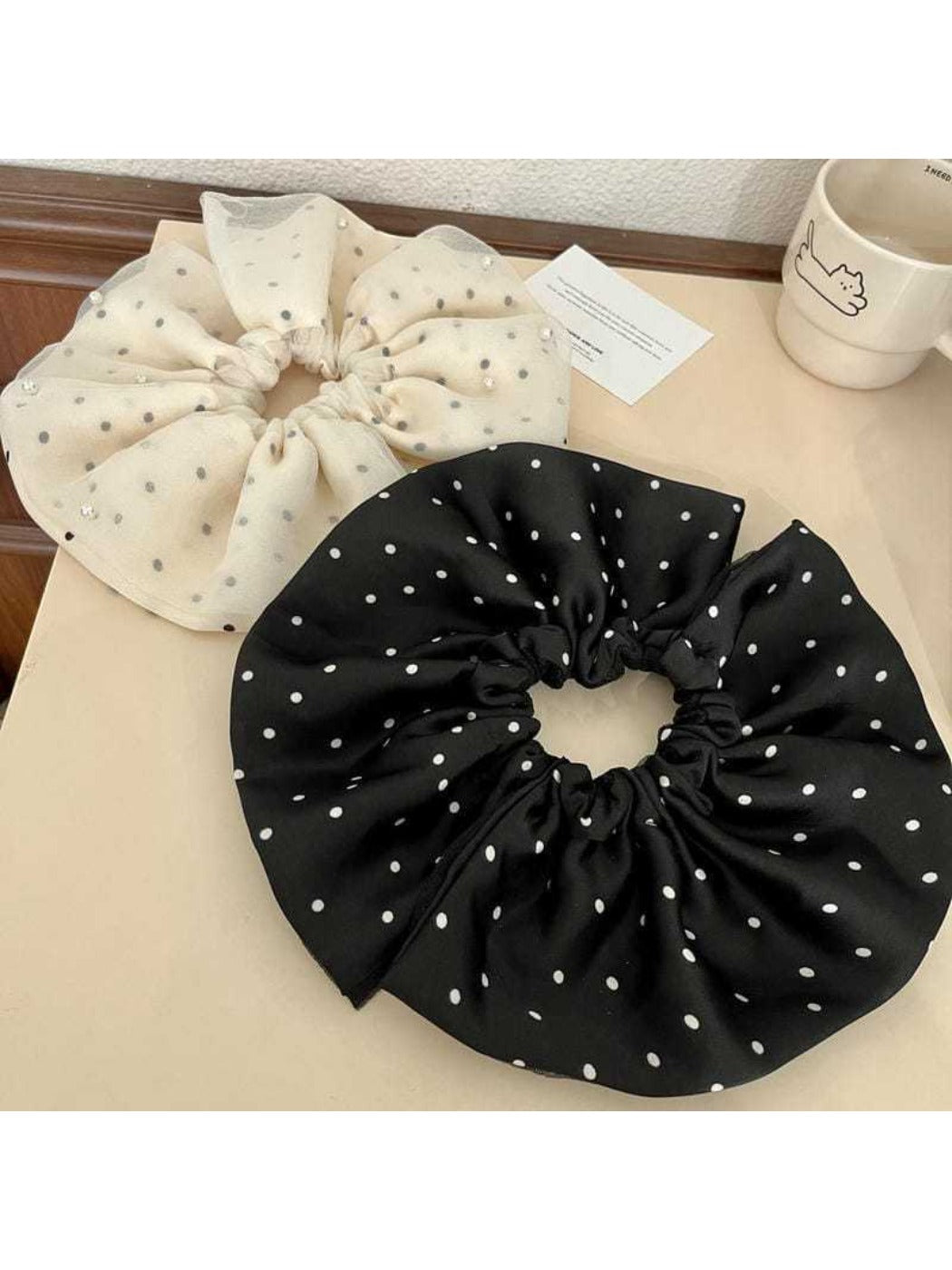 Gifty - Double Layer Mesh Hair Tie French Elegant