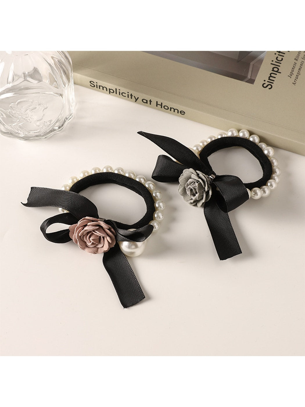 Gifty - Bow Flower Decorative Hair Tie