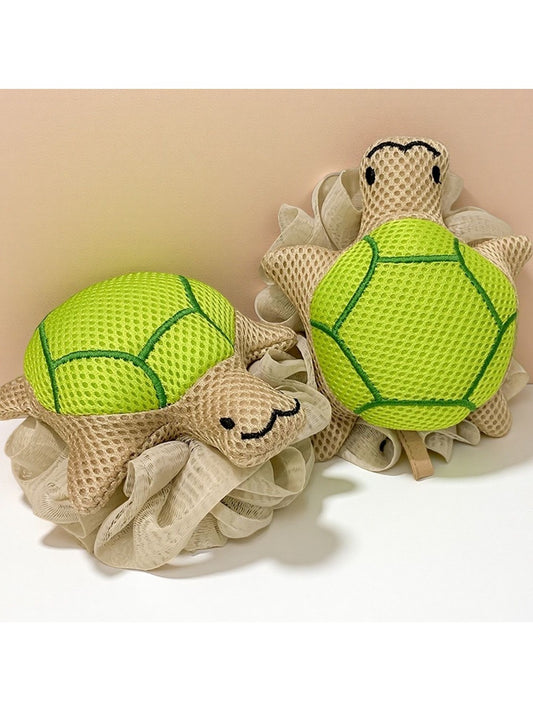 Papo - Cartoon Turtle Bath Puff Large Soft Foaming