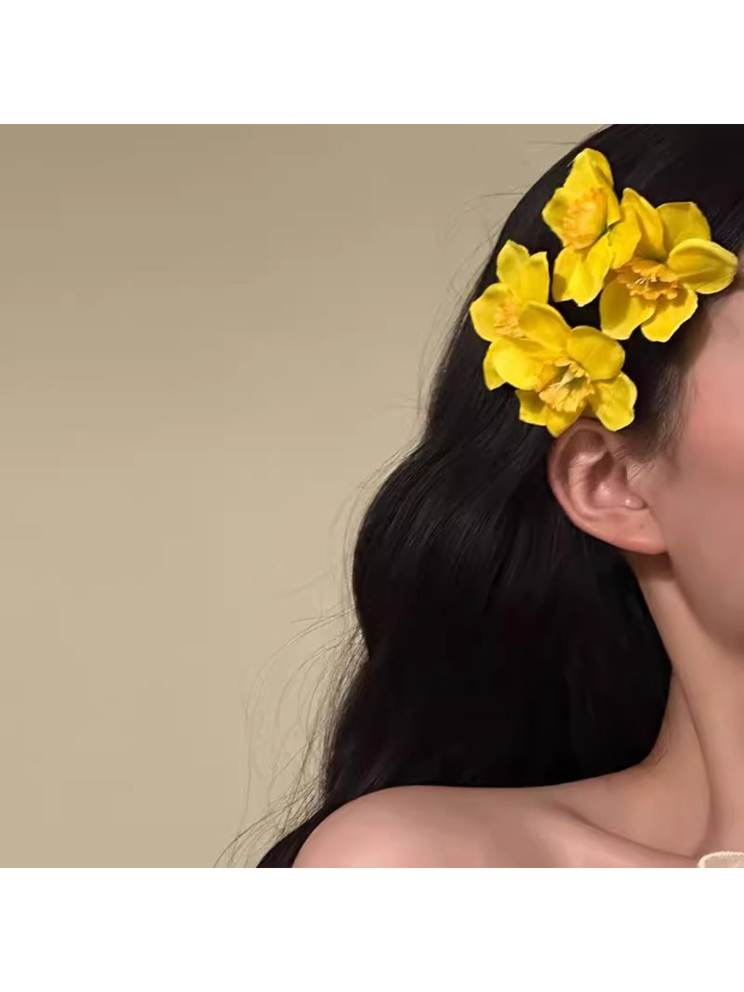 Beau - Elegant Peach Blossom Hair Clip
