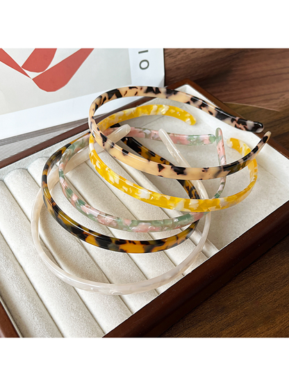 Gifty - Fashion Acetate Geometric Ring Accent Headband