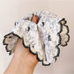 Gifty - Chic Black Floral Lace Scrunchie