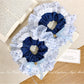 Gifty - Blue Polka Dot Scrunchie