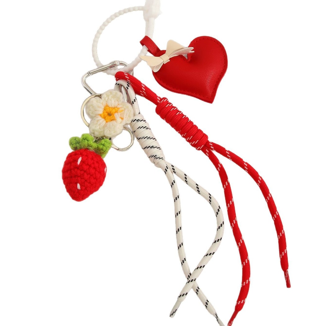 Keypus - Heart Motif Bow Detail Bag Pendant Keychain