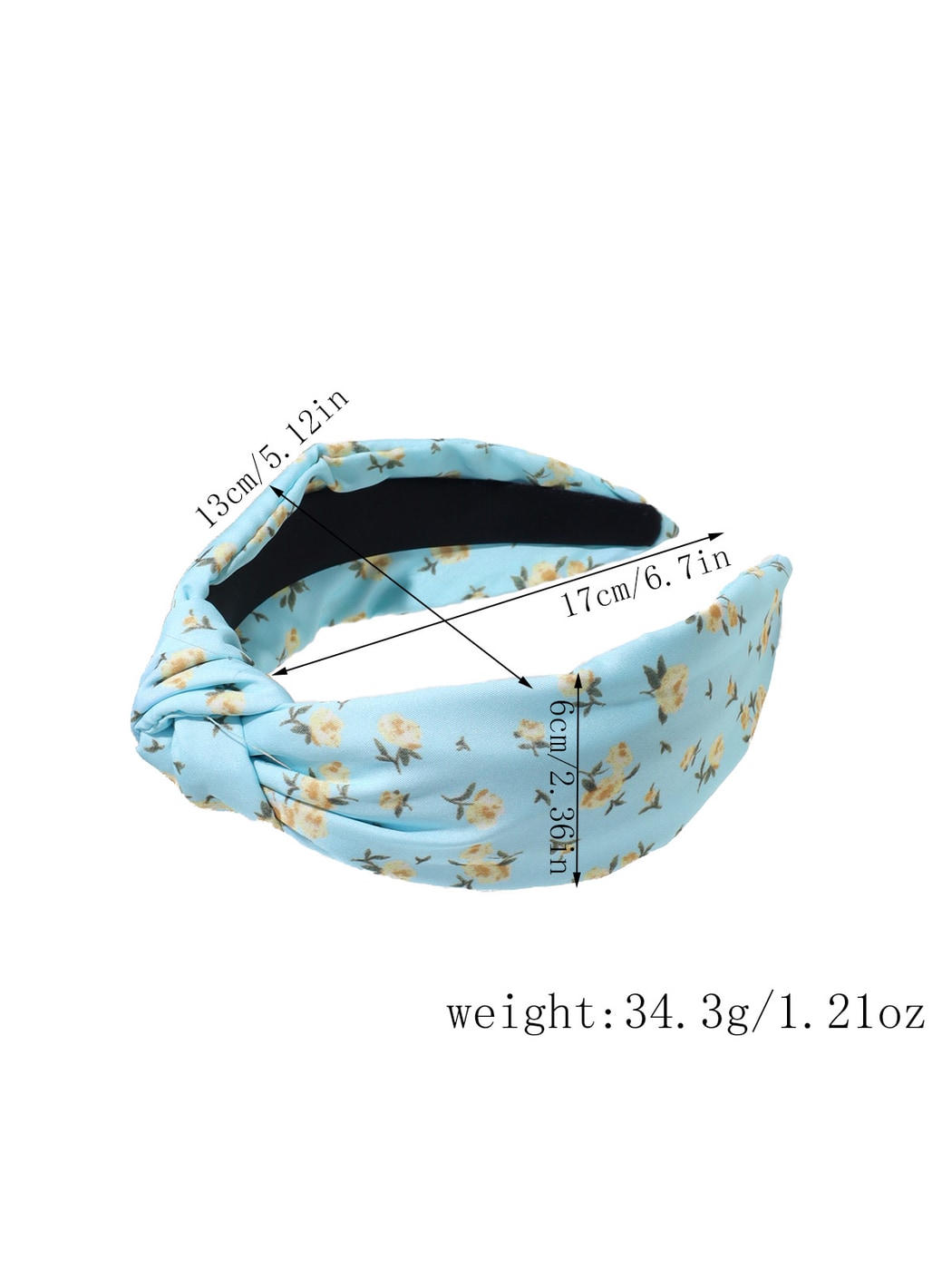 Gifty - Sweet Floral Print Knotted Fabric Headband