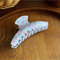 Beau - Sweet Floral Print Acrylic Claw Clip