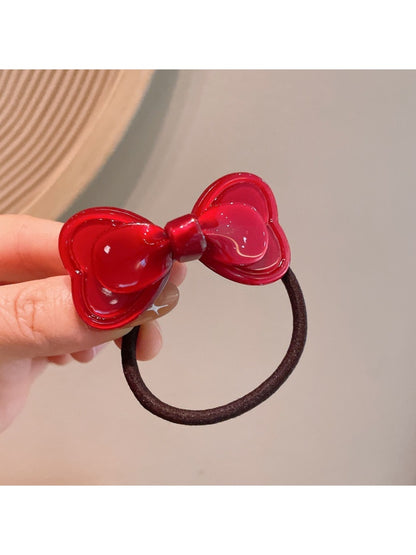 Gifty - Sweet Bow Design Acetate Finish Hair Tie