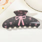 Beau - Black Square Tooth Claw Clip