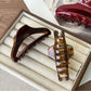 Beau - Retro Half Moon Openwork Claw Clip