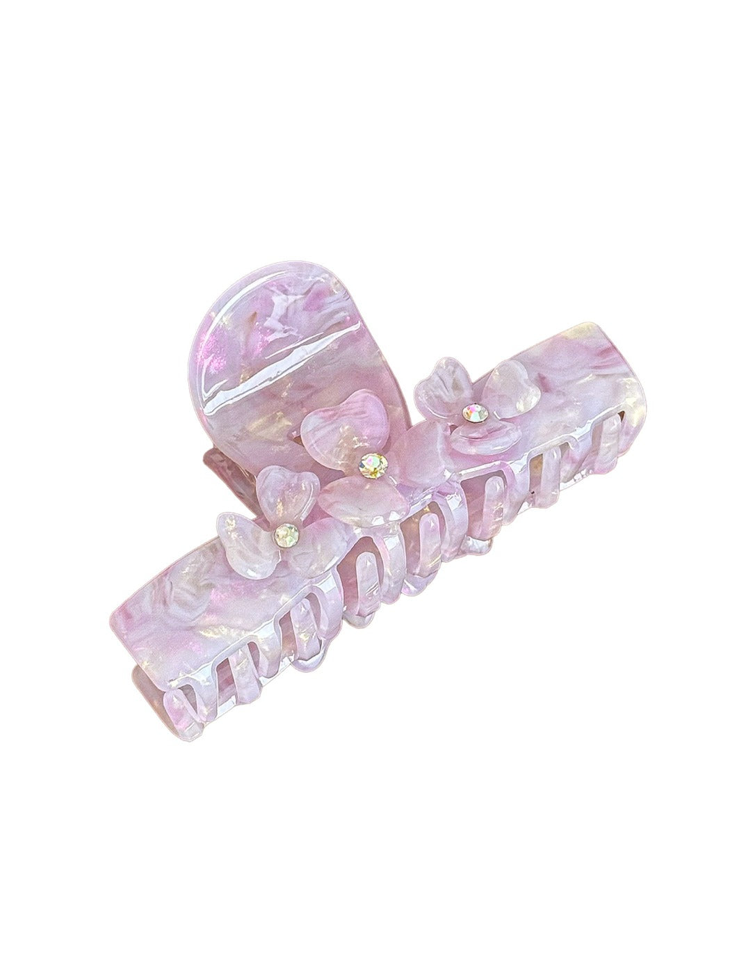 Beau - Acetate Hair Claw Clip with Flower Design