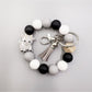 Keypus - Cartoon Animal Tassel Silicone Keychain