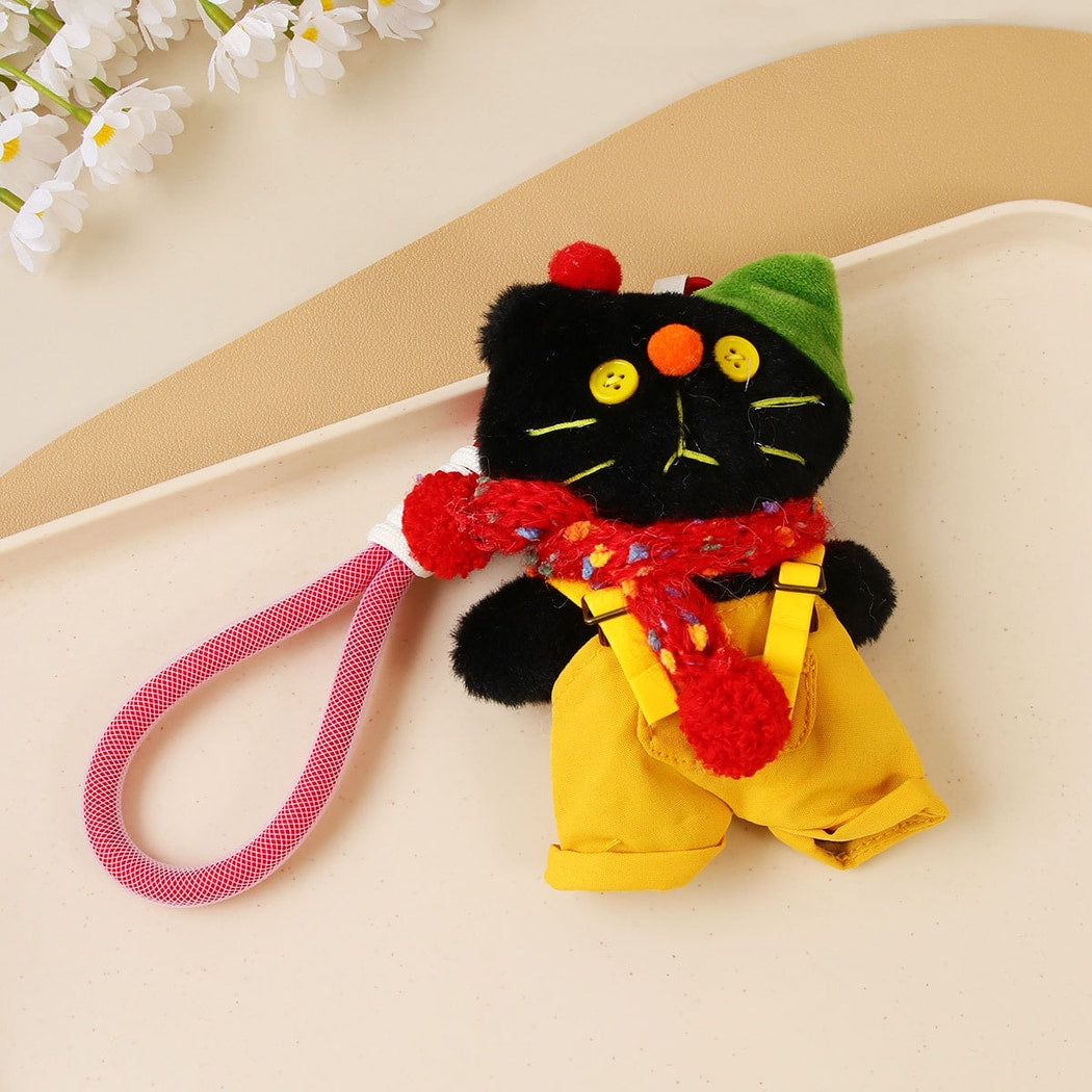 Keypus - Polyester Cat Figure Bag Charm Keychain