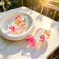 Beau - Glossy Acetate Goldfish Design Claw Clip