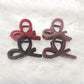 Beau - Simple Square Twist Design Plastic Claw Clip