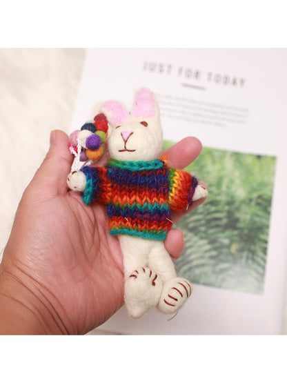 Feltery - Cute 3D Rabbit Doll Keychain Bag Charm