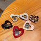 Beau - Beautiful Heart Shaped Acetate Hair Clip