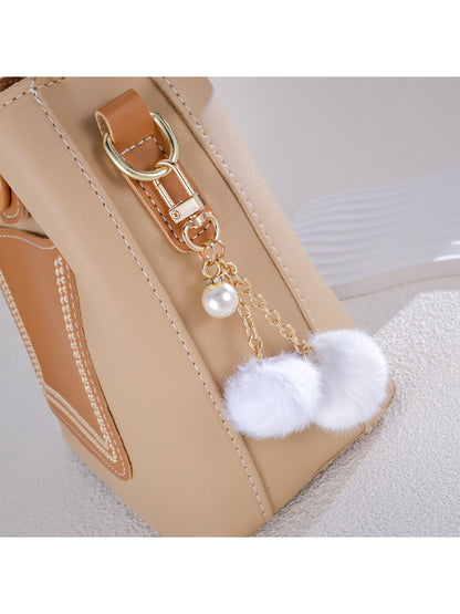 Keypus - Double furball pendant keychain