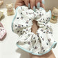 Gifty - High Elastic Bear Print Fabric Scrunchie