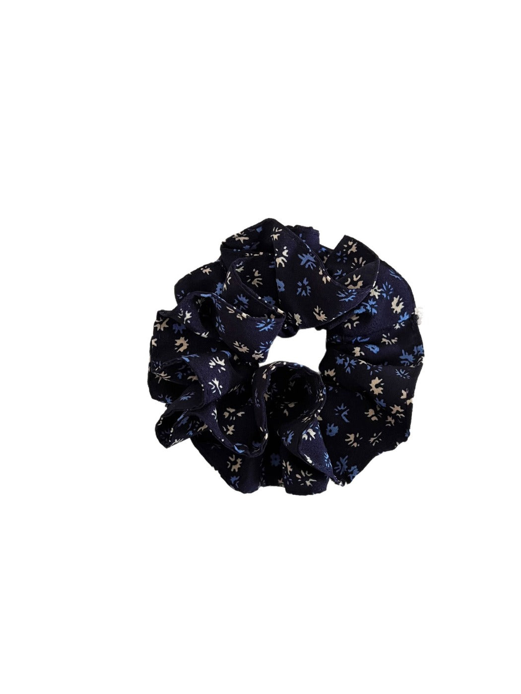Gifty - Navy Blue Ditsy Floral Hair Tie